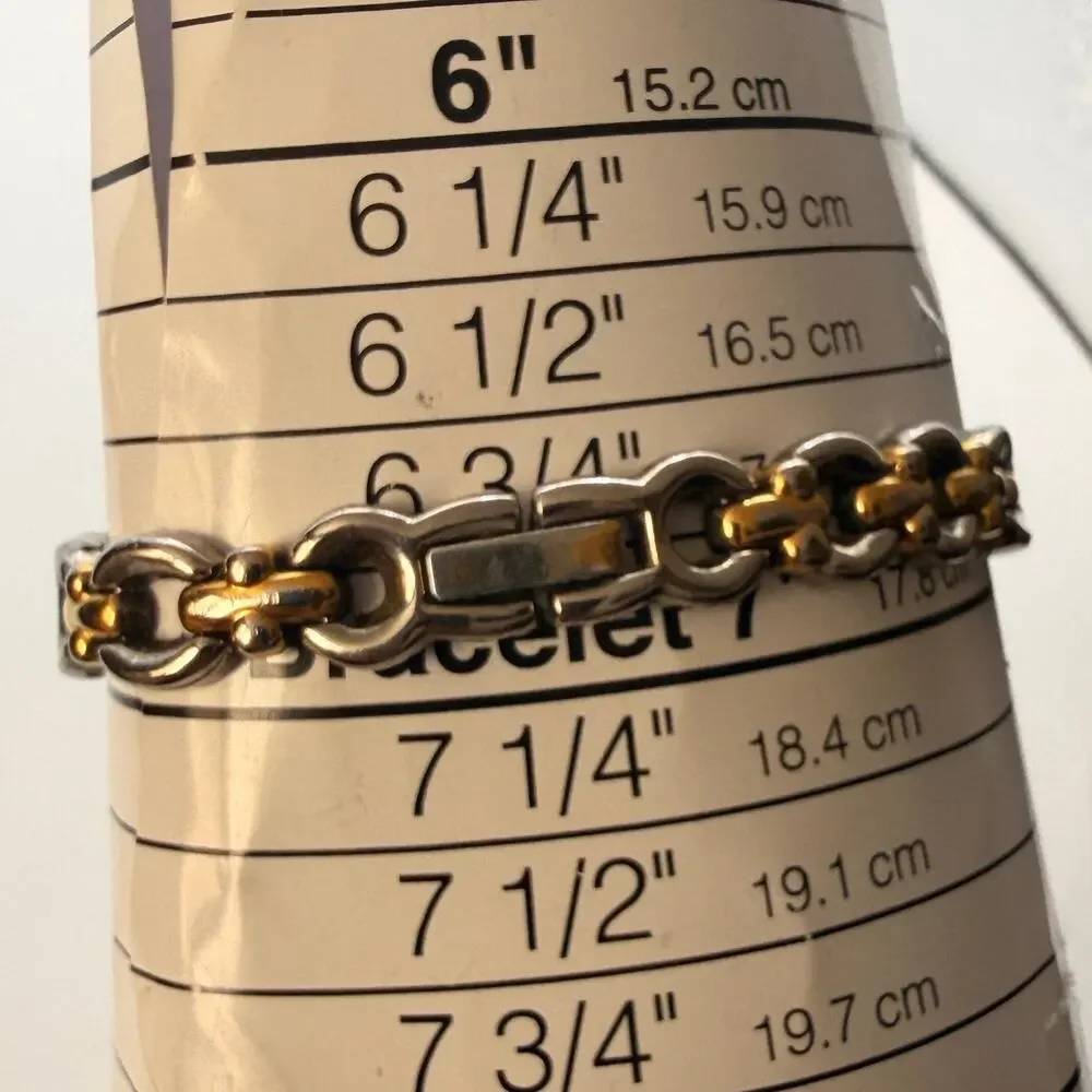 Elegant Caravelle by Bulova Two-Tone Diamond Watch Working New Battery